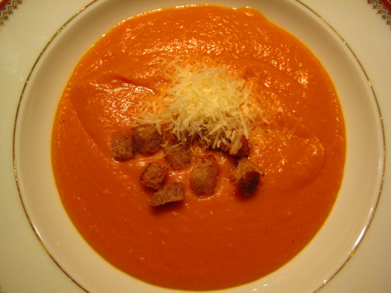 Kürbiscreme-Suppe