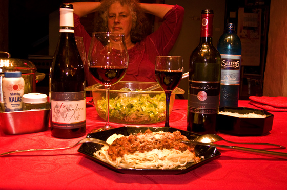 P1080683-Spaghetti-Bolognese + Wein-560 P1080683-Spaghetti-Bolognese + Wein-560
