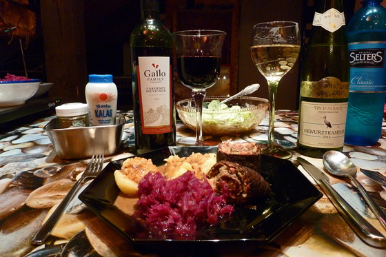 P1030267-Rouladen + Wein-560 P1030267-Rouladen + Wein-560