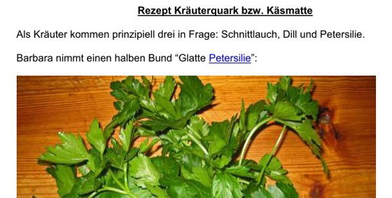 Rezept - Kruterquark bzw Ksmatte