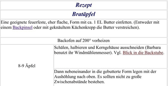 Rezept-Bratäpfel Rezept-Bratäpfel