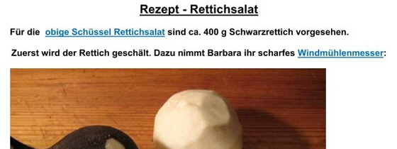 Rezept-Rettichsalat Rezept-Rettichsalat