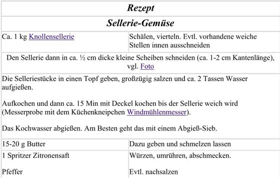 Rezept-Selleriegemse